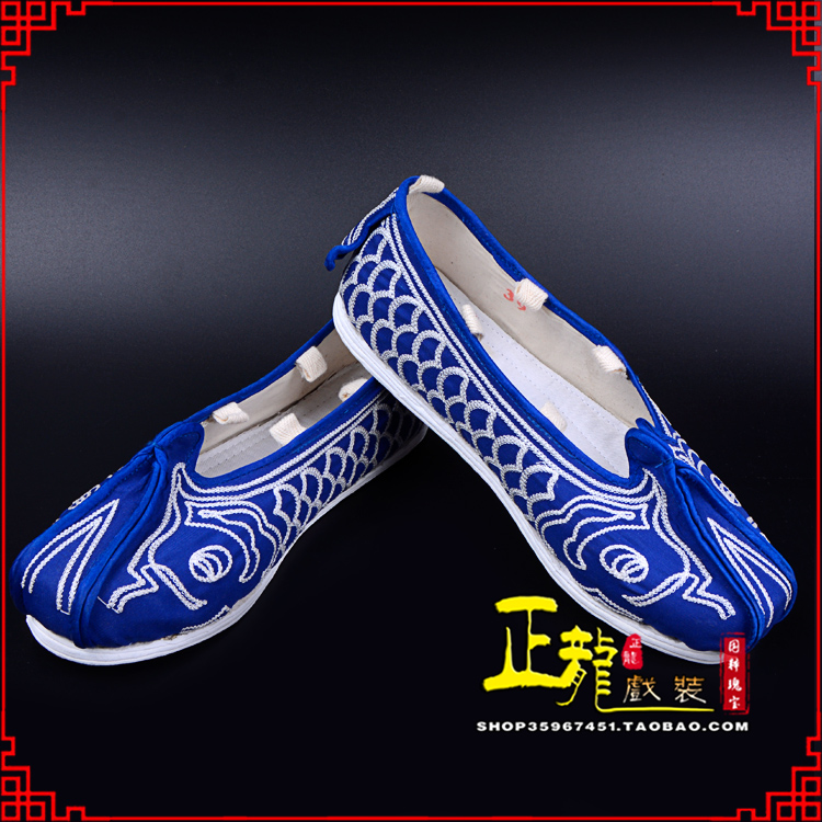 景洪戏鞋舞台演出鞋水路英雄三义斋布底鱼鳞洒