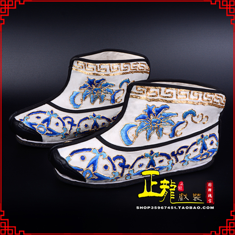 景洪三岔口武生薄底 手绣绣花快靴