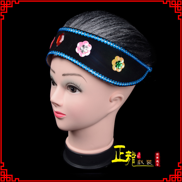 景洪老旦媒婆穷老太婆假发套 老旦头套