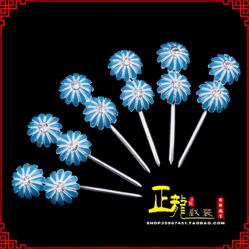 景洪头面泡子旦角化妆头饰 仿点绸泡子