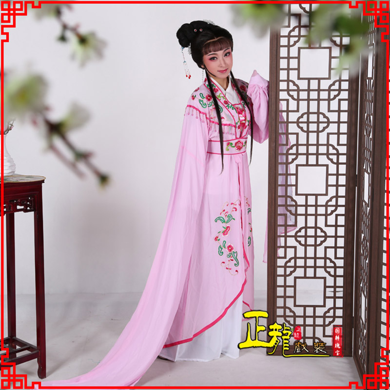 景洪花旦黄梅戏服古装戏服水袖戏剧假云肩长披