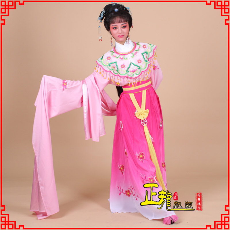 景洪水袖青衣练功花旦服 梅花古装衣